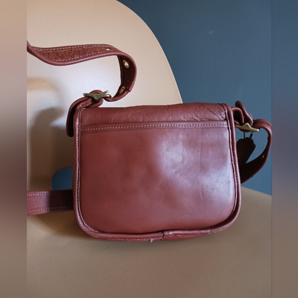 Vintage 90s COACH Legacy Flap Bag, Trial.bag. Cowhide Leather, Crossbody Bag - Picture 6 of 12